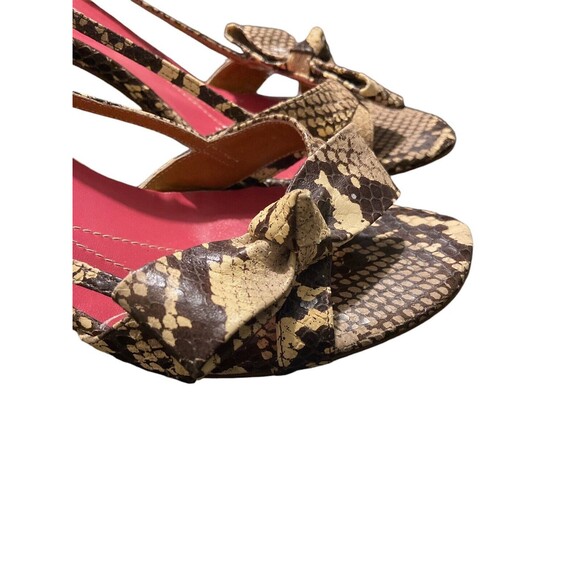 Kate Space Lizard‎ Skin Sling back Heels Size 8B Animal Print - Picture 6 of 9